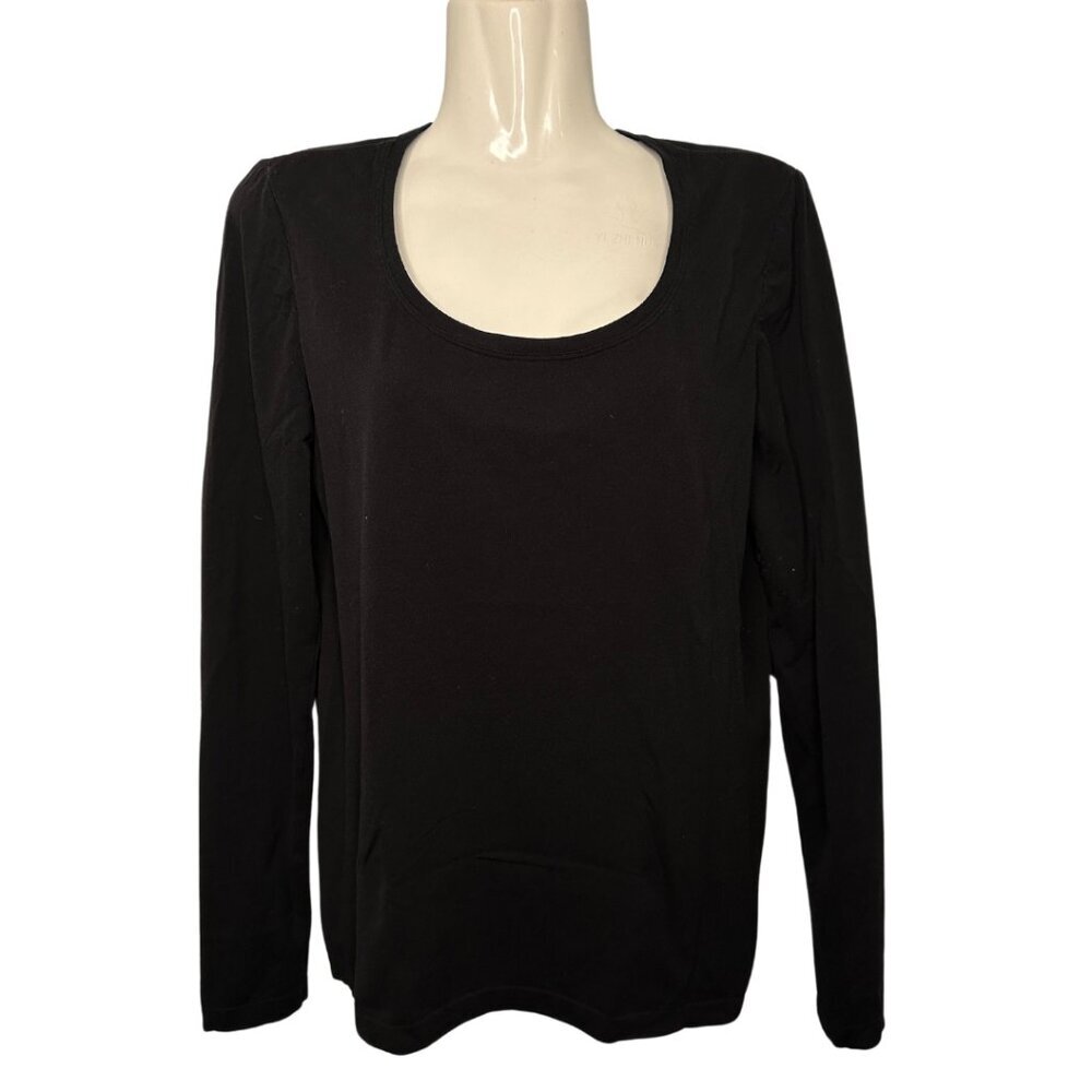 Wolford Long Sleeve Shirt in Black Size Large